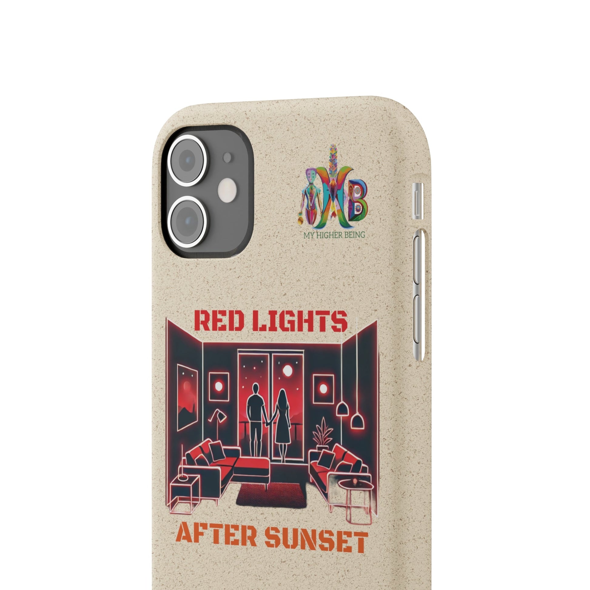 'Red Lights After Sunset'_Plastic Free Biodegradable Phone Case (MHB Edition) - My Higher Being