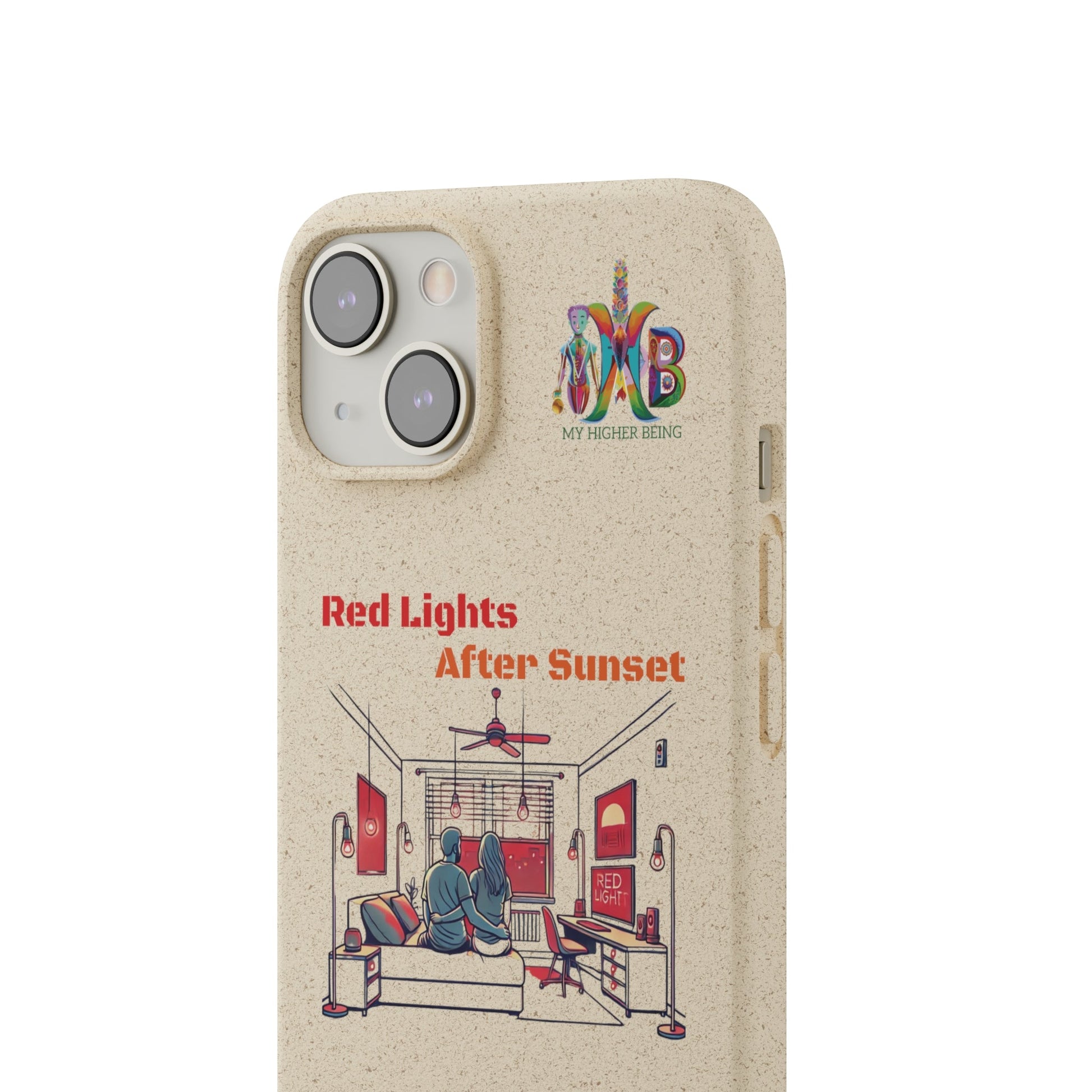 'Red Lights After Sunset'_Plastic Free Biodegradable Phone Case (MHB Edition) - My Higher Being