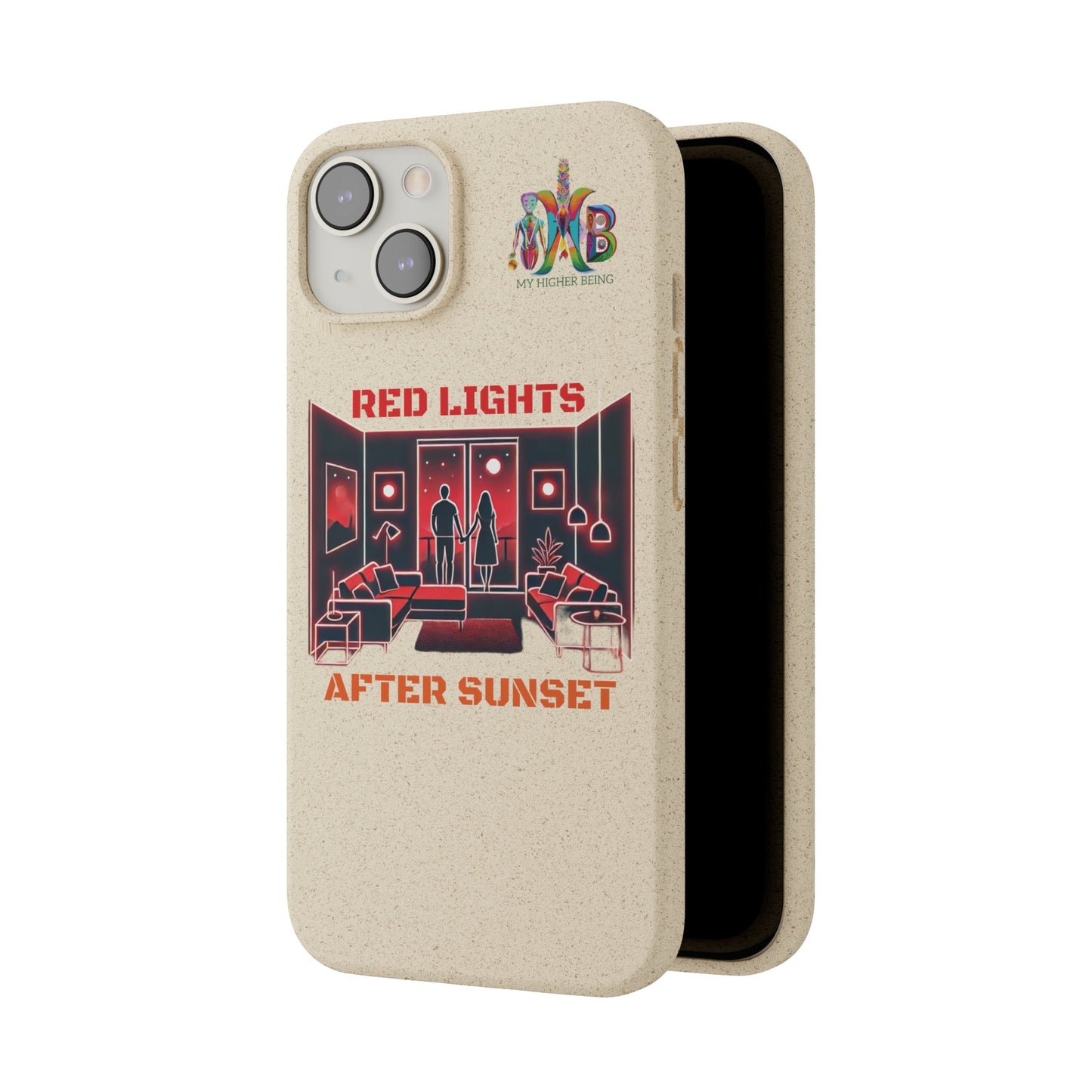 'Red Lights After Sunset'_Plastic Free Biodegradable Phone Case (MHB Edition) - My Higher Being