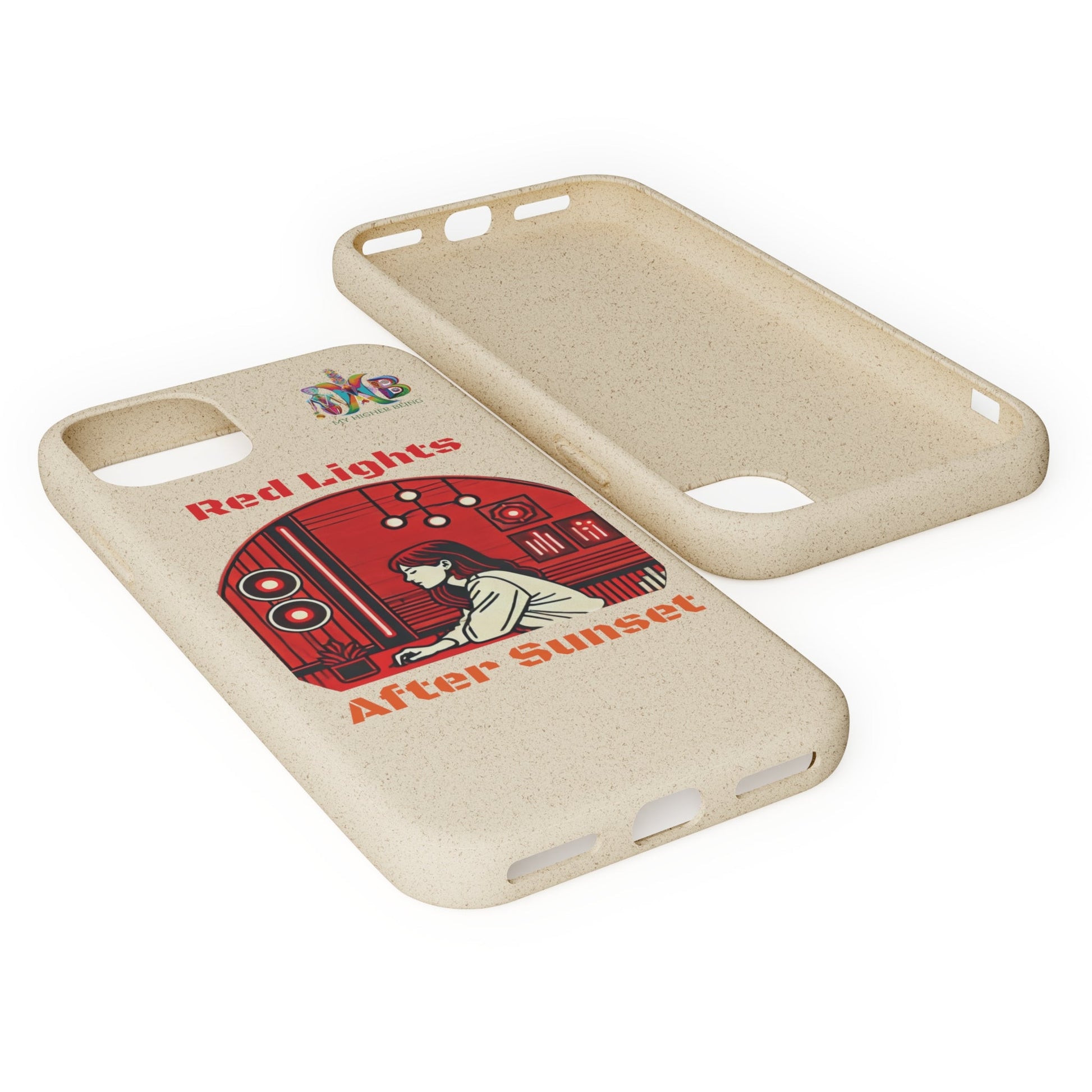 'Red Lights After Sunset'_Plastic Free Biodegradable Phone Case (MHB Edition) - My Higher Being