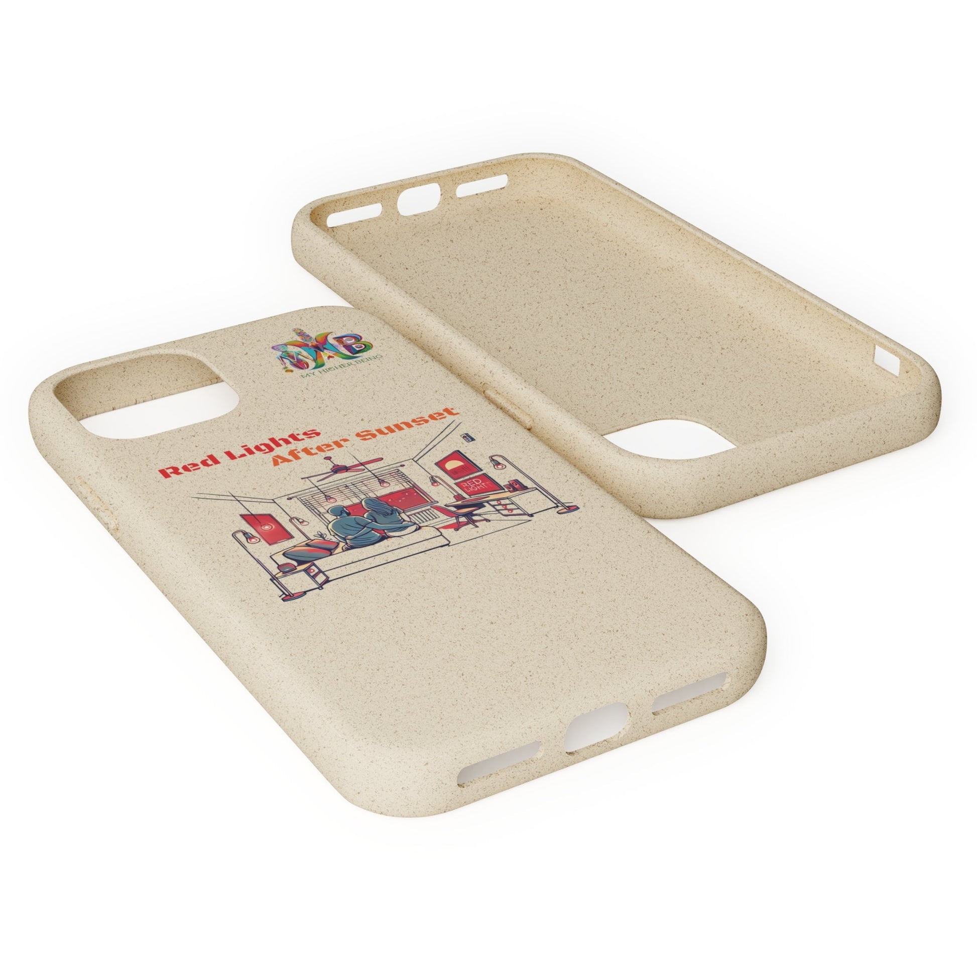 'Red Lights After Sunset'_Plastic Free Biodegradable Phone Case (MHB Edition) - My Higher Being