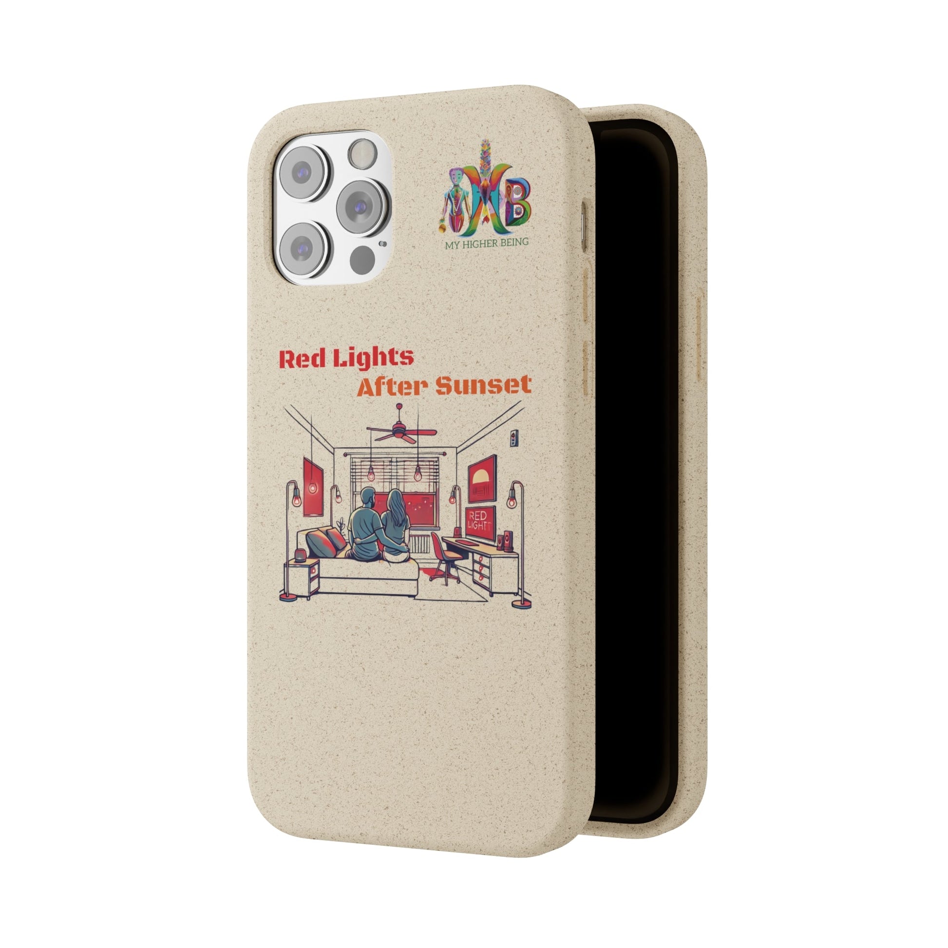 'Red Lights After Sunset'_Plastic Free Biodegradable Phone Case (MHB Edition) - My Higher Being