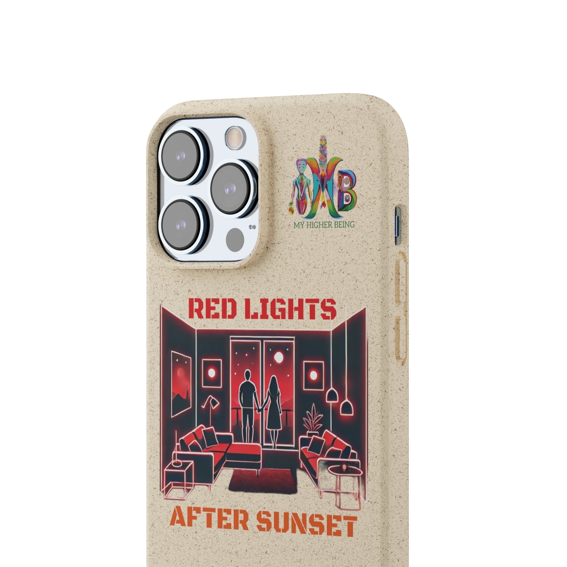 'Red Lights After Sunset'_Plastic Free Biodegradable Phone Case (MHB Edition) - My Higher Being