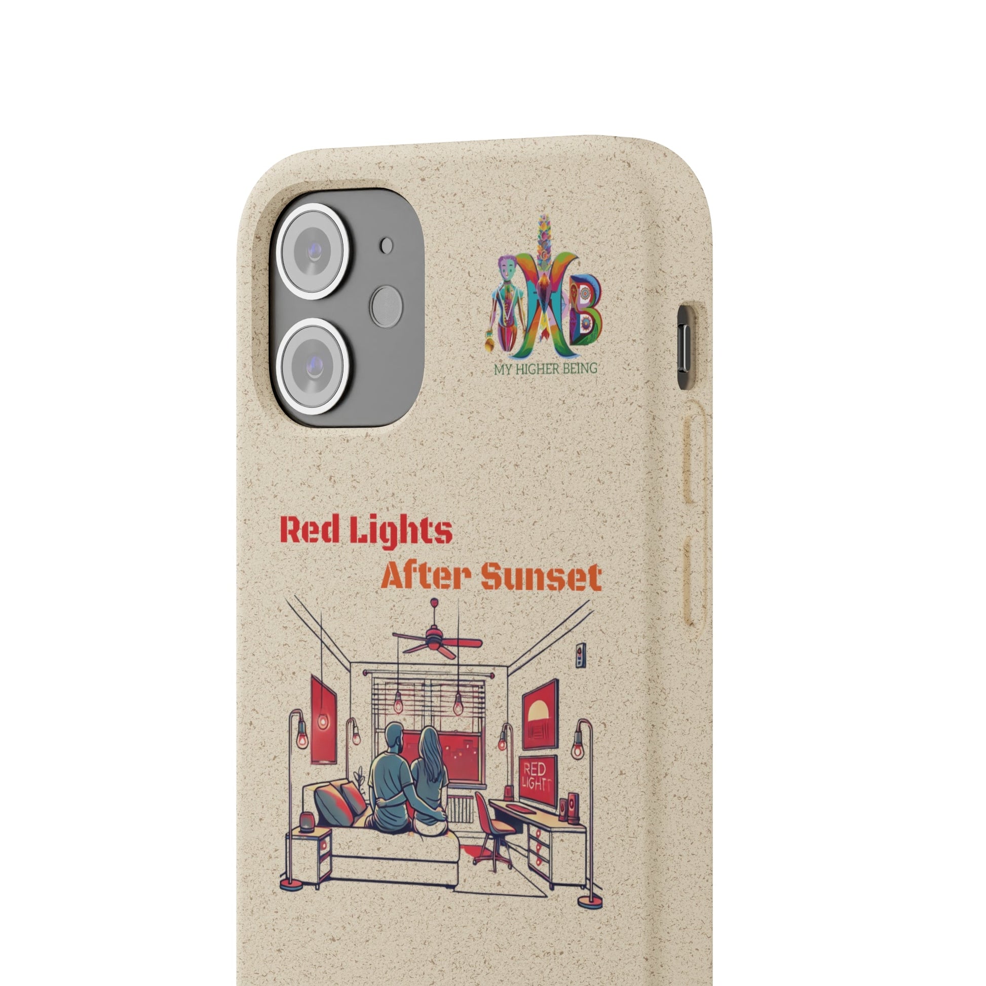 'Red Lights After Sunset'_Plastic Free Biodegradable Phone Case (MHB Edition) - My Higher Being