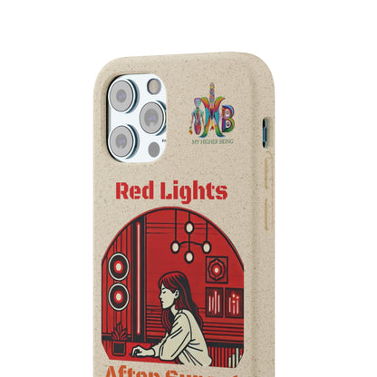 'Red Lights After Sunset'_Plastic Free Biodegradable Phone Case (MHB Edition) - My Higher Being