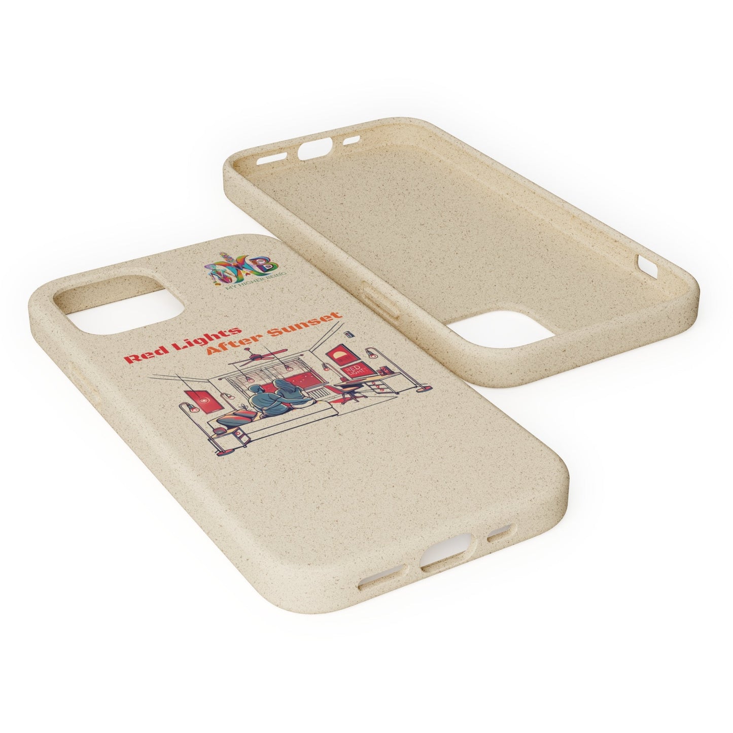 'Red Lights After Sunset'_Plastic Free Biodegradable Phone Case (MHB Edition) - My Higher Being