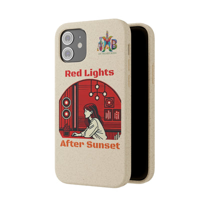 'Red Lights After Sunset'_Plastic Free Biodegradable Phone Case (MHB Edition) - My Higher Being