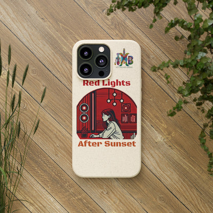 'Red Lights After Sunset'_Plastic Free Biodegradable Phone Case (MHB Edition) - My Higher Being