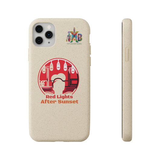 'Red Lights After Sunset'_Plastic Free Biodegradable Phone Case (MHB Edition) - My Higher Being