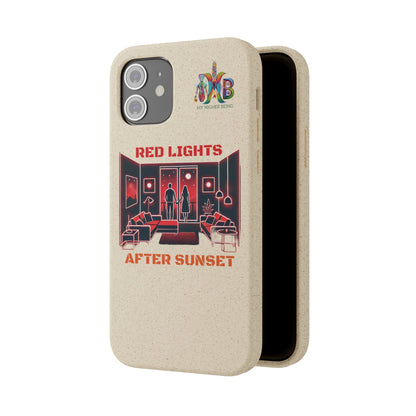 'Red Lights After Sunset'_Plastic Free Biodegradable Phone Case (MHB Edition) - My Higher Being