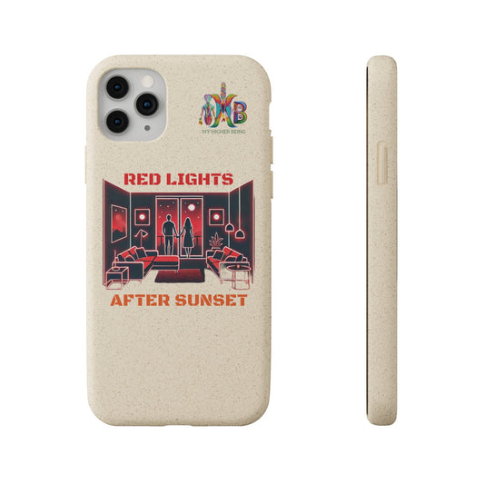 'Red Lights After Sunset'_Plastic Free Biodegradable Phone Case (MHB Edition) - My Higher Being