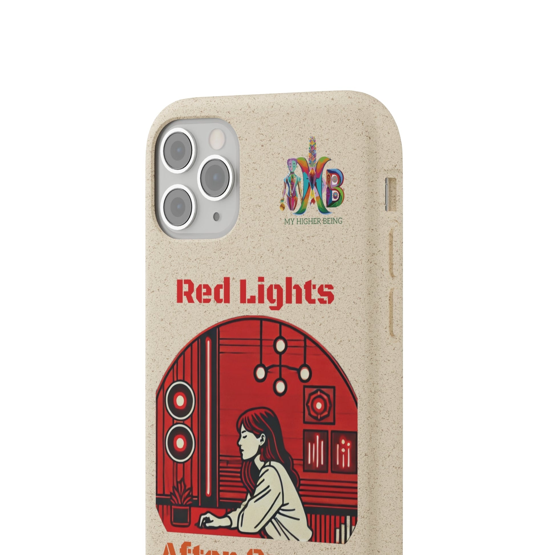 'Red Lights After Sunset'_Plastic Free Biodegradable Phone Case (MHB Edition) - My Higher Being