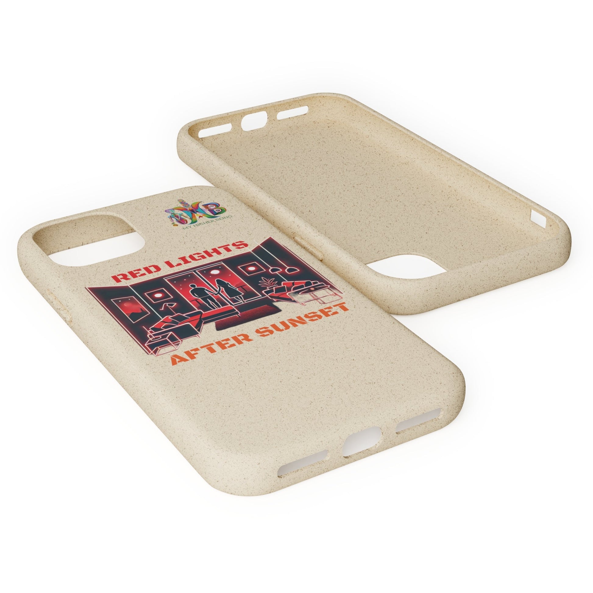 'Red Lights After Sunset'_Plastic Free Biodegradable Phone Case (MHB Edition) - My Higher Being