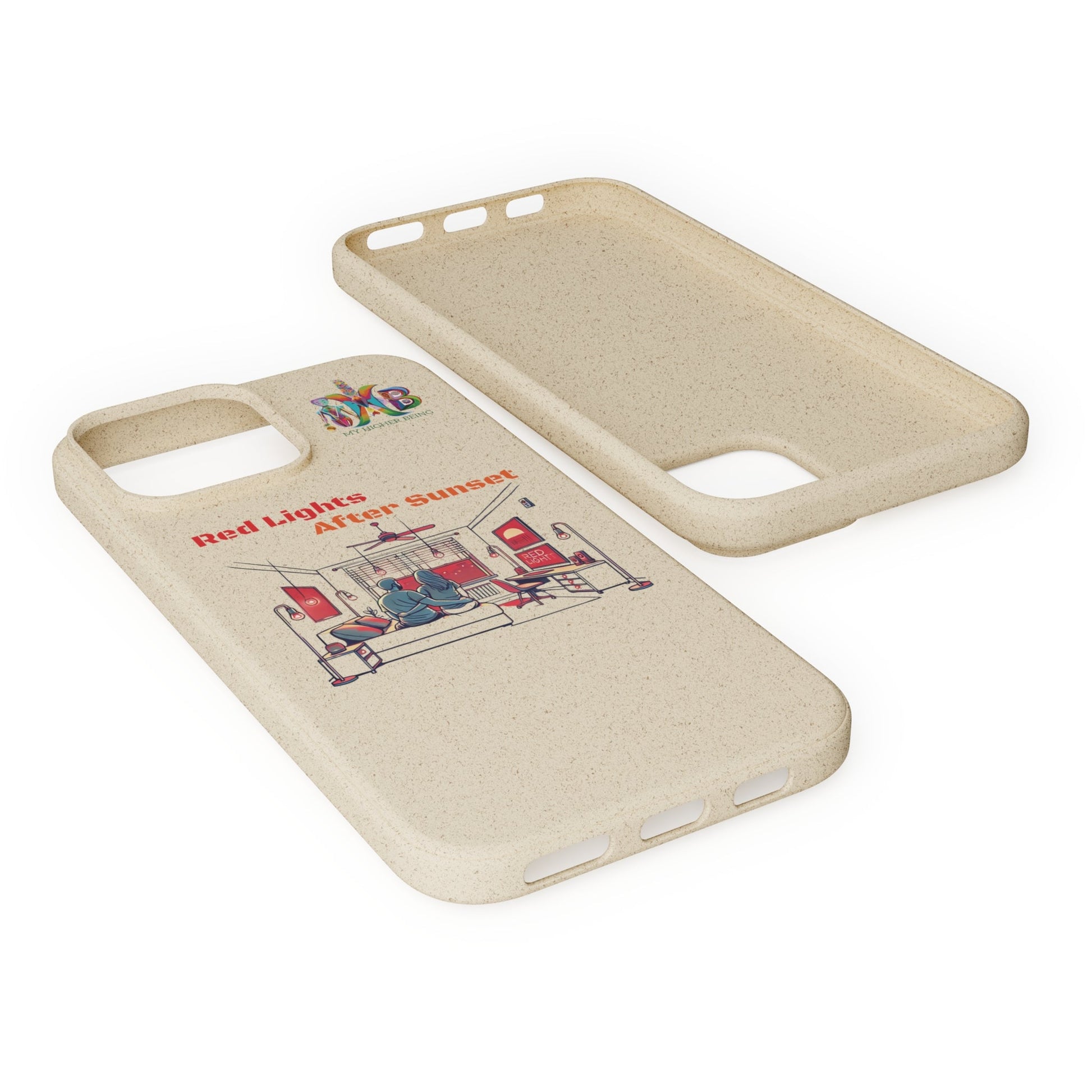 'Red Lights After Sunset'_Plastic Free Biodegradable Phone Case (MHB Edition) - My Higher Being