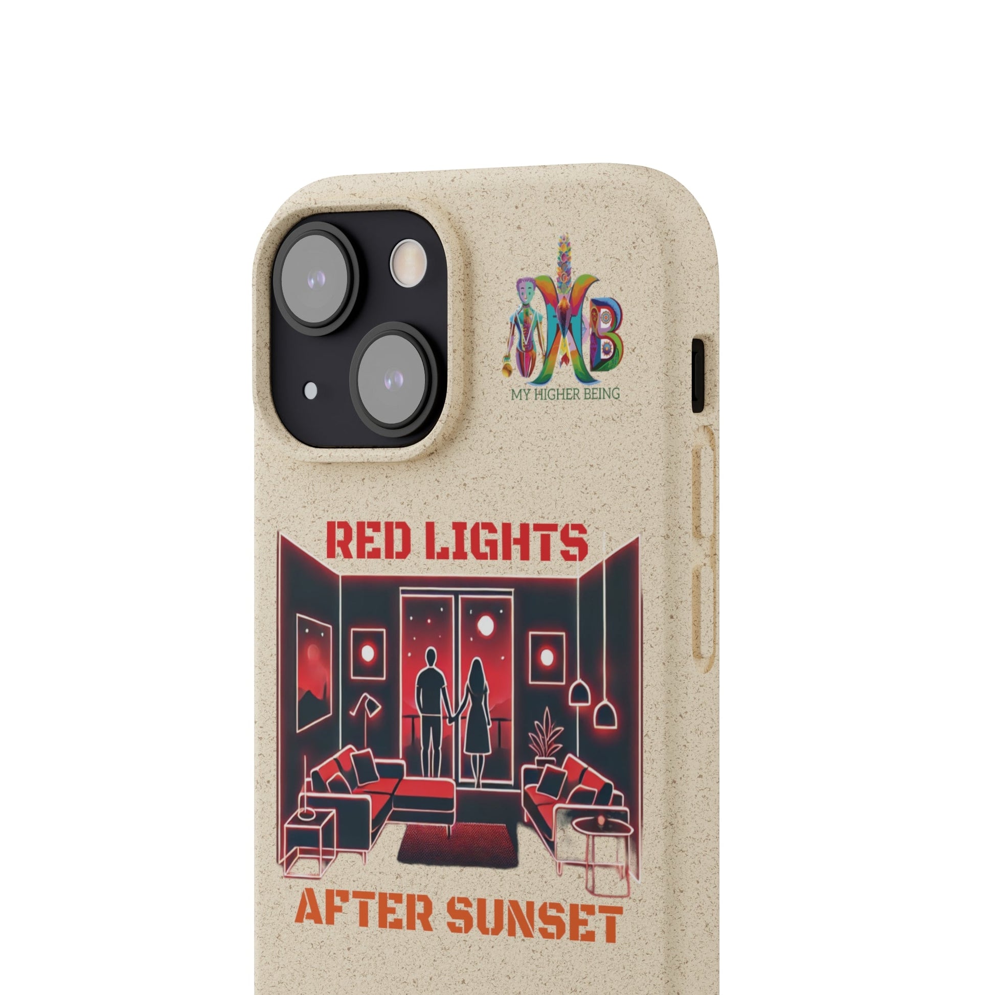 'Red Lights After Sunset'_Plastic Free Biodegradable Phone Case (MHB Edition) - My Higher Being