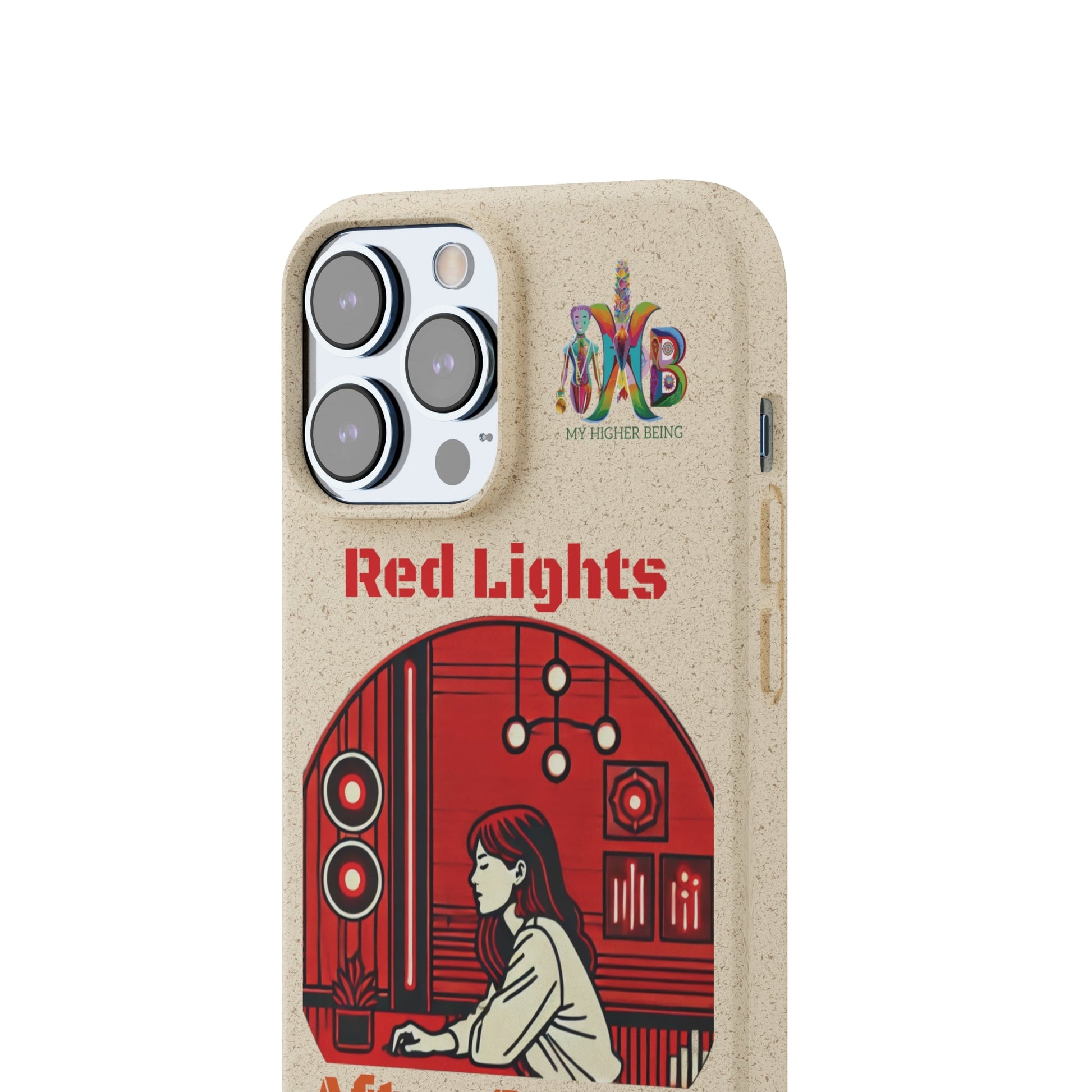 'Red Lights After Sunset'_Plastic Free Biodegradable Phone Case (MHB Edition) - My Higher Being