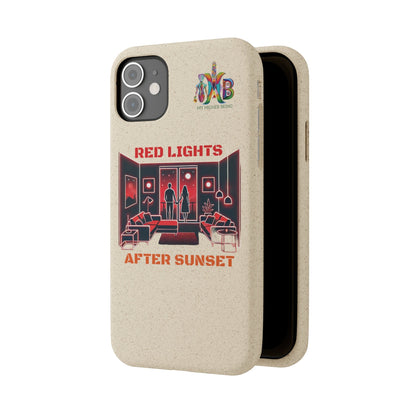 'Red Lights After Sunset'_Plastic Free Biodegradable Phone Case (MHB Edition) - My Higher Being