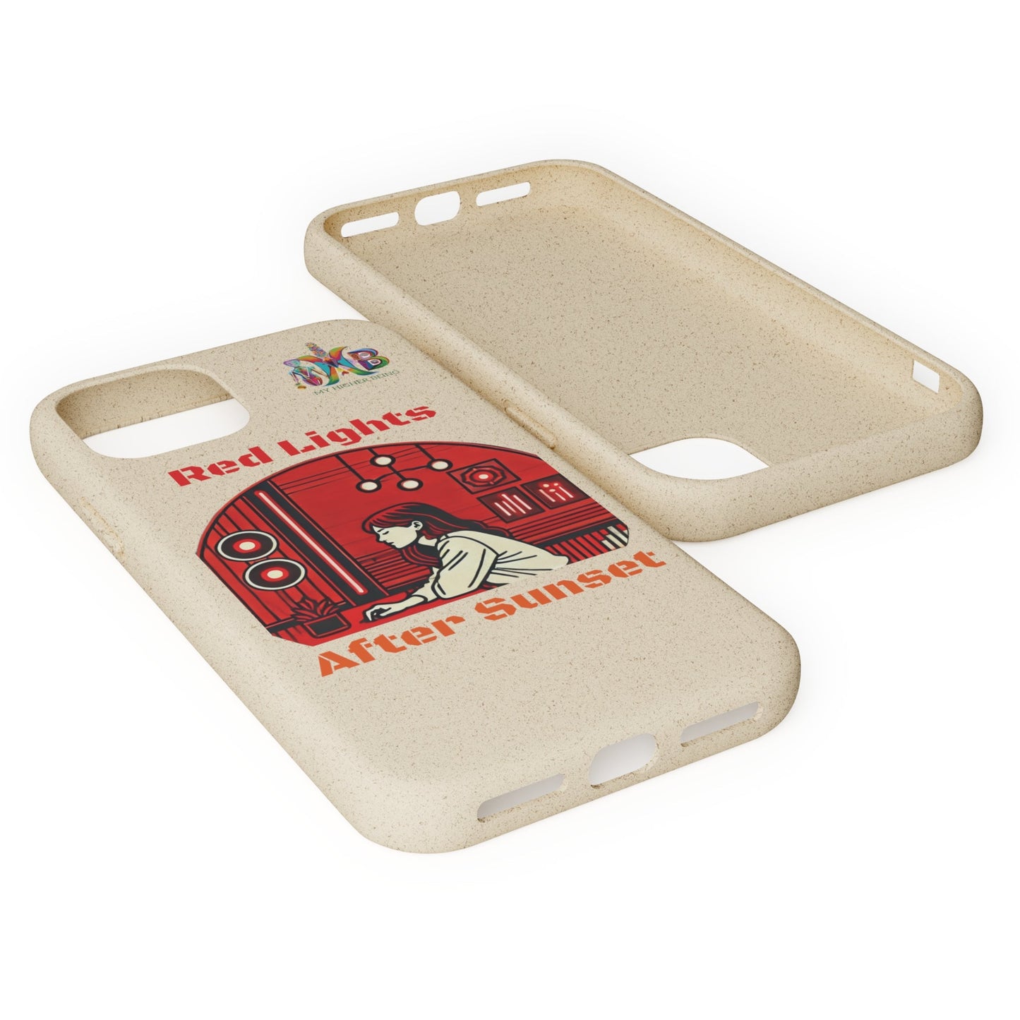 'Red Lights After Sunset'_Plastic Free Biodegradable Phone Case (MHB Edition) - My Higher Being