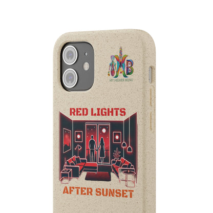 'Red Lights After Sunset'_Plastic Free Biodegradable Phone Case (MHB Edition) - My Higher Being