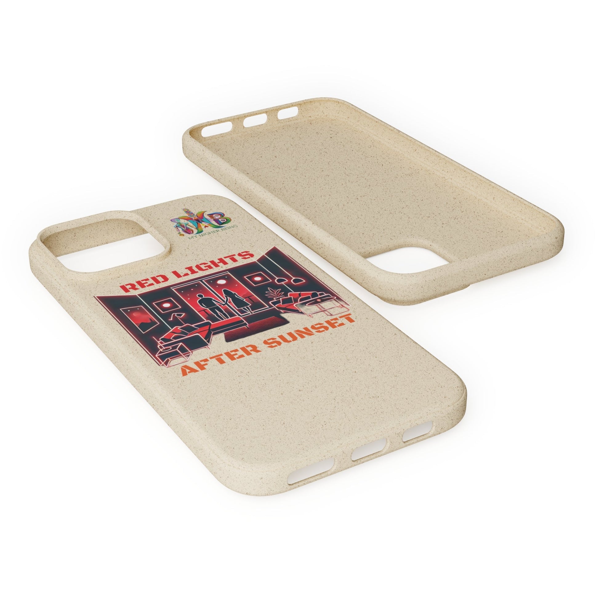 'Red Lights After Sunset'_Plastic Free Biodegradable Phone Case (MHB Edition) - My Higher Being