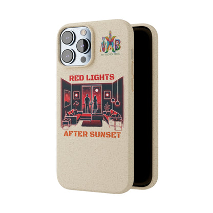 'Red Lights After Sunset'_Plastic Free Biodegradable Phone Case (MHB Edition) - My Higher Being