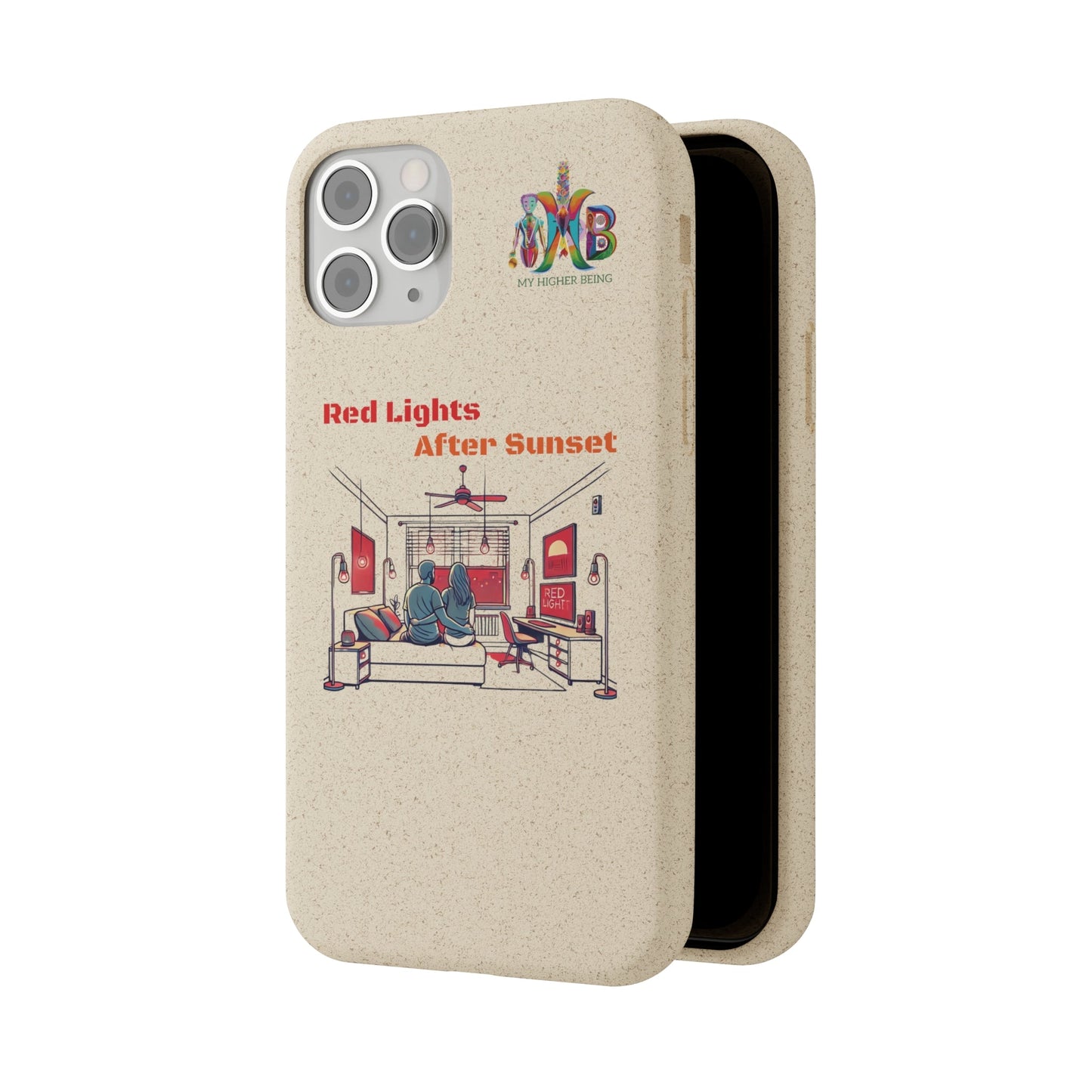 'Red Lights After Sunset'_Plastic Free Biodegradable Phone Case (MHB Edition) - My Higher Being