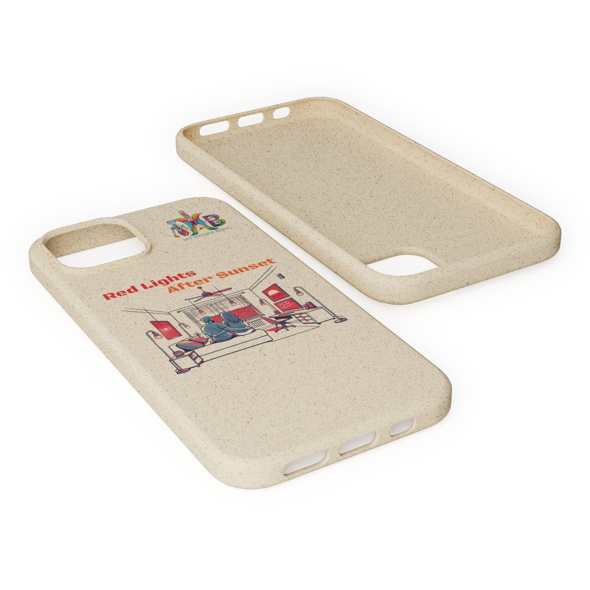 'Red Lights After Sunset'_Plastic Free Biodegradable Phone Case (MHB Edition) - My Higher Being