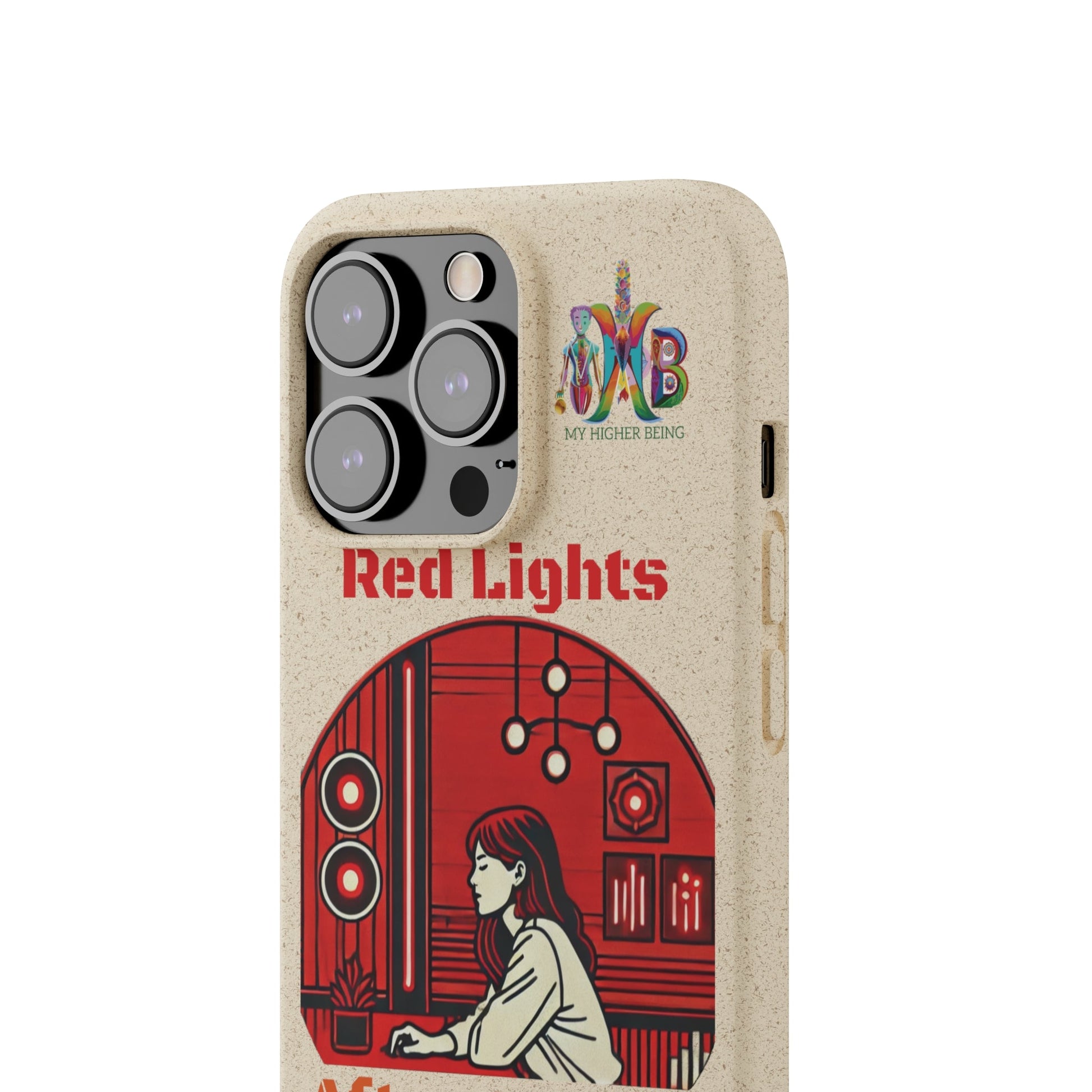 'Red Lights After Sunset'_Plastic Free Biodegradable Phone Case (MHB Edition) - My Higher Being