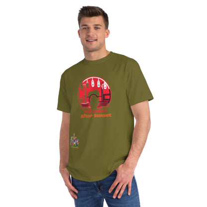 'Red Lights After Susnet'_100% Organic Cotton T-Shirt - My Higher Being