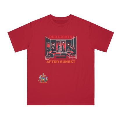 'Red Lights After Susnet'_100% Organic Cotton T-Shirt - My Higher Being