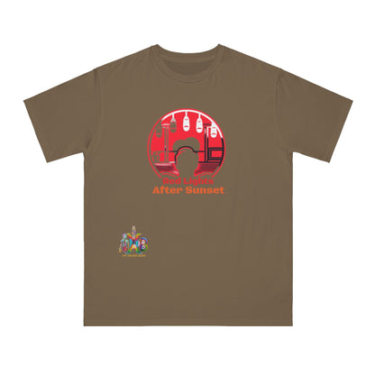 'Red Lights After Susnet'_100% Organic Cotton T-Shirt - My Higher Being