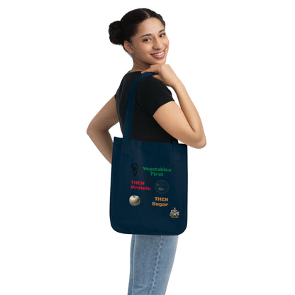 'Vegetables First'_100% Organic Cotton Canvas Tote Bag - My Higher Being