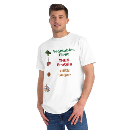 'Vegetables First'_100% Organic Cotton T-Shirt - My Higher Being