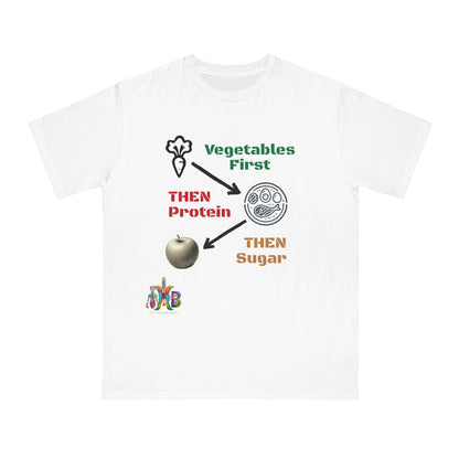 'Vegetables First'_100% Organic Cotton T-Shirt - My Higher Being