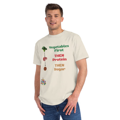 'Vegetables First'_100% Organic Cotton T-Shirt - My Higher Being