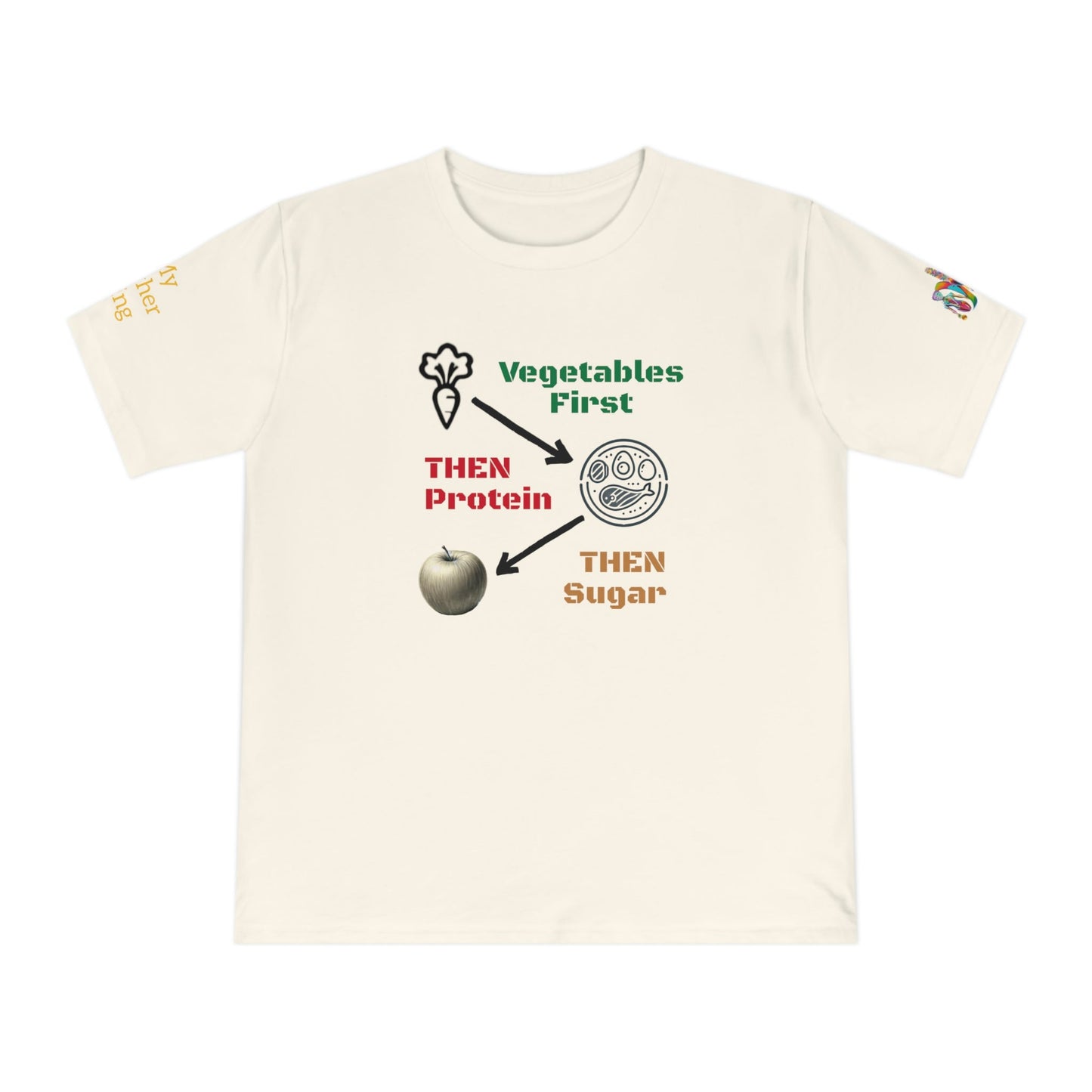 'Vegetables First' (MHB EDITION)_100% Organic Cotton T-Shirt - My Higher Being